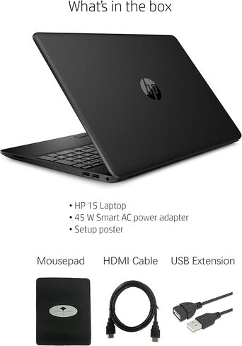 2021 Newest HP 15.6" FHD 1080P IPS Anti-Glare Laptop, Intel Processor N4020, 4GB DDR4 RAM, 256GB SSD, 1-Year Office 365, Online Meeting Ready, Ethernet, WiFi, Fast Charge, Win10 S, w/GM Accessories in Kuwait