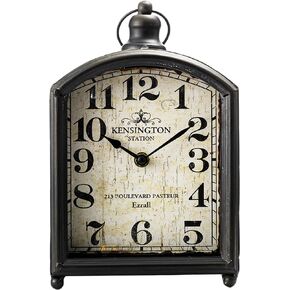 Small Retro Wall Clock.Vintage Desk Clock Shabby Chic Metal Shelf Table Clock for Shelf Decor Desk Decor Wall Decor Table Decor in Kuwait