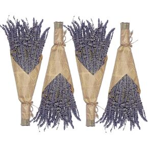 Dried Lavender Flowers Bundle - 6 Bunches Dried Lavender, Ideal Home Fragrance Products for Wedding, Party, Photography, Flower Arrangements & DIY Projects,16 Inches Long in Kuwait