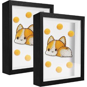 4x6 Small Shadow Box Frame Display Case, Display Case Box For Memorabilia, Medal, Wedding Memories, Crafts, Tickets And Photos (2Pcs-Black, 4x6) in Saudi Arabia