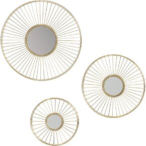 Habitat Ariston Gold Set of 3 Wall Mirror in Saudi Arabia