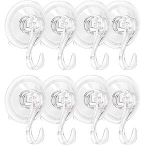 2PCS Wreath Hanger, Suction Cup Hooks with Key Lock, Heavy Duty Vacuum Wall Window Shower Suction Cup Hook and Wreath Hanger for Front Door, Wreath Holders, Plastic Hook Cup Holds up to 22 Lbs