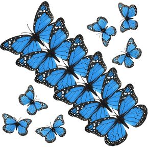 Monarch Butterfly Decorations, 4.72'' Orange Premium Artificial Monarch Butterfly to Decorate for Craft, Home, Wall, Wedding, Party (12 Pcs) in Kuwait