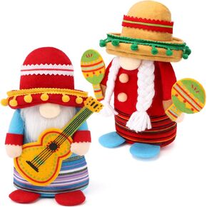 2PCS Valentines Day Gnome Plush Decorations, Handmade Scandinavian Tomte - Valentines Christmas Home Tabletop Elf Gnomes Decor Ornaments - Sweet Valentines Gift(Valentine‘s Day)