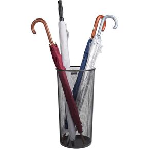 Mind Reader Umbrella Stand, 10.25"L x 10.25"W x 19.5"H, Black