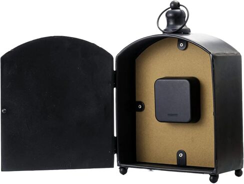 ساعة حائط رترو صغيرة بتصميم عتيق، ساعة مكتب انيقة معدنية انيقة للرفوف وديكور المكتب وديكور الحائط والطاولة in Kuwait