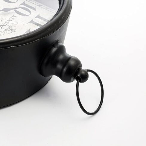 ساعة حائط رترو صغيرة بتصميم عتيق، ساعة مكتب انيقة معدنية انيقة للرفوف وديكور المكتب وديكور الحائط والطاولة in Kuwait