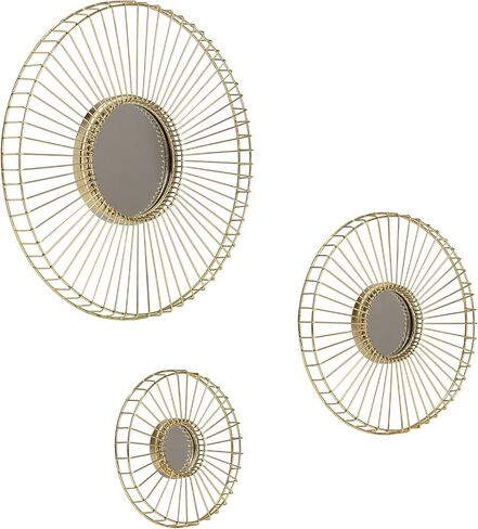 Habitat Ariston Gold Set of 3 Wall Mirror in Saudi Arabia