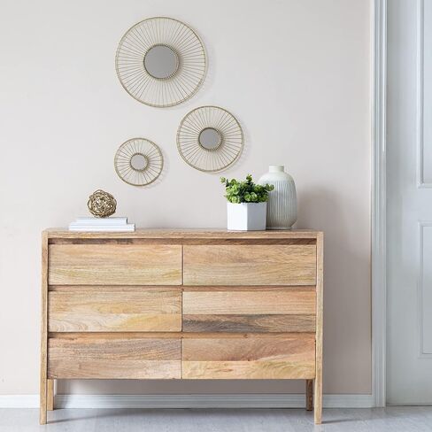 Habitat Ariston Gold Set of 3 Wall Mirror in Saudi Arabia