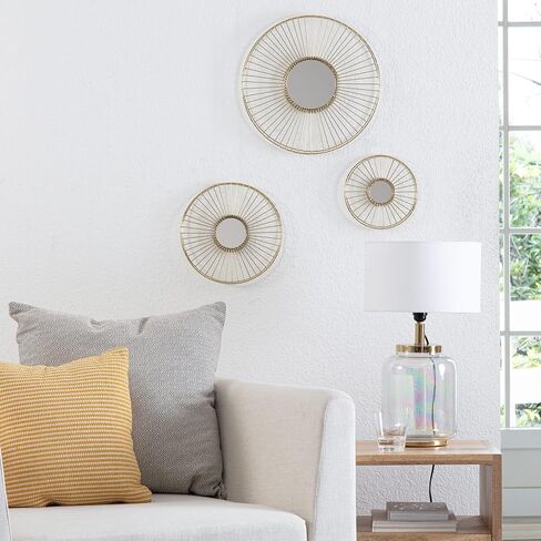 Habitat Ariston Gold Set of 3 Wall Mirror in Saudi Arabia