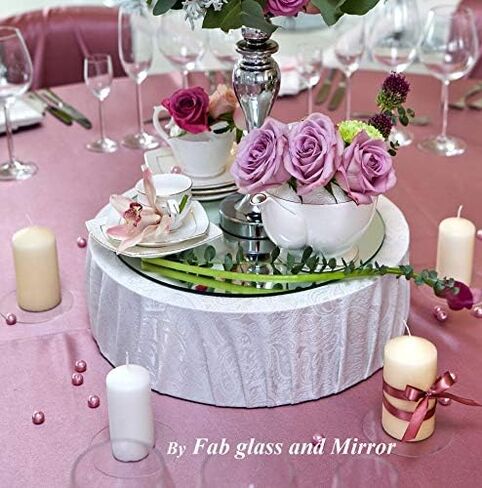 لوحات مرايا مستديرة 20.32 سم / قطع مركزية (مجموعة من 10) in Kuwait