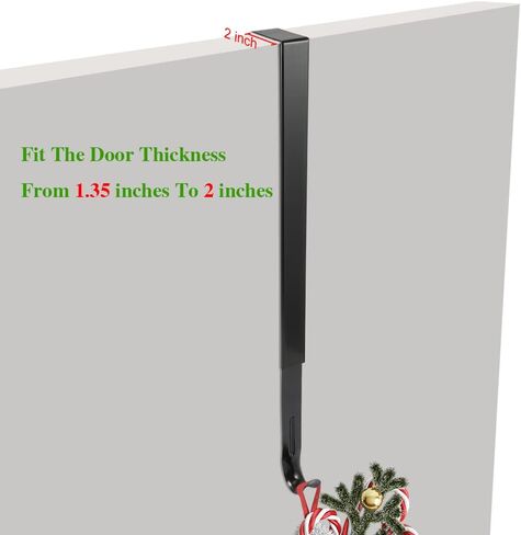 kalekey 2 حزمة إكليل شماعات، قابل للتعديل إكليل شماعات طول من 14 إلى 26 بوصة، اكاليل حامل هوك 20LB الثقيلة، للباب الأمامي لعيد الميلاد عيد الفصح عيد الهالوين زينة اكليلا من الزهور علامة ترحيب in Kuwait