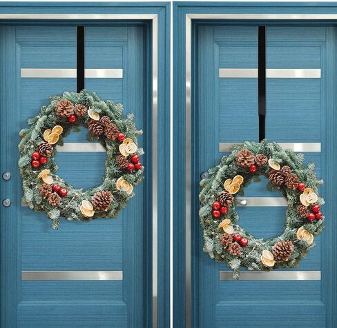 kalekey 2 حزمة إكليل شماعات، قابل للتعديل إكليل شماعات طول من 14 إلى 26 بوصة، اكاليل حامل هوك 20LB الثقيلة، للباب الأمامي لعيد الميلاد عيد الفصح عيد الهالوين زينة اكليلا من الزهور علامة ترحيب in Kuwait