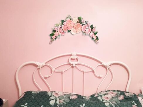 Wedding Arch Flowers, Artificial Floral Swags, 27" Decorative Swag, Artificial Flower Swag for Door Wedding Party Wall Home Decor (Champagne) in Saudi Arabia