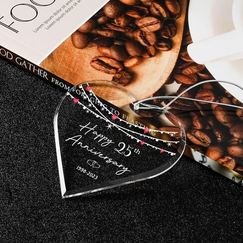 ZUNON 50 زخرفة الزفاف 50 سنة الآباء زوجين هدية معلقة 2023 عيد الميلاد السيد السيدة متزوج زوج زوجة عيد الميلاد زينة الأجداد (50th) in Saudi Arabia