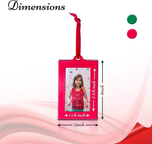 Klikel Hanging Picture Frame Ornaments - Set of 8 2x3 Black Hanging Photo Frame in Kuwait