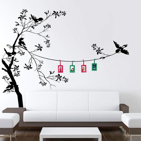 Klikel Hanging Picture Frame Ornaments - Set of 8 2x3 Black Hanging Photo Frame in Kuwait