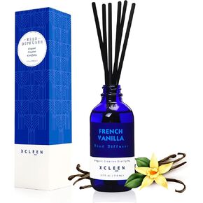 Xcleen Reed Diffusers Set, 3.7 Oz Scent Diffuser, 6 Reed Diffuser Sticks, Home Fragrance Hyacinth, Peony & Citrus, Aromatherapy Oil Diffuser Reeds, More Masculine Scent, Bathroom & Office Decor 110ml in Saudi Arabia