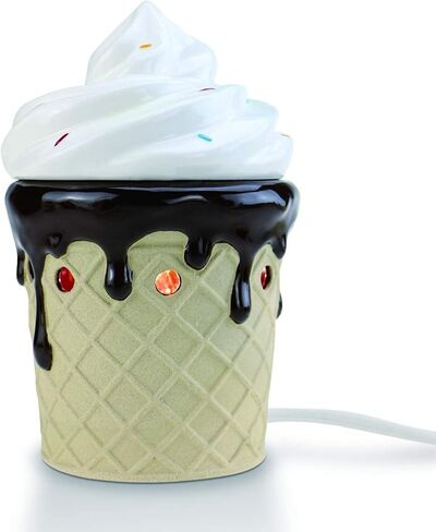 STAR MOON Ceramic Electric Wax Melt Warmer Candle Waxing Warmer Burner Melt Wax Cube Melter Fragrance Warmer - Ideal for Family and Friends, Snowman in Kuwait