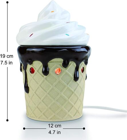 STAR MOON Ceramic Electric Wax Melt Warmer Candle Waxing Warmer Burner Melt Wax Cube Melter Fragrance Warmer - Ideal for Family and Friends, Snowman in Kuwait
