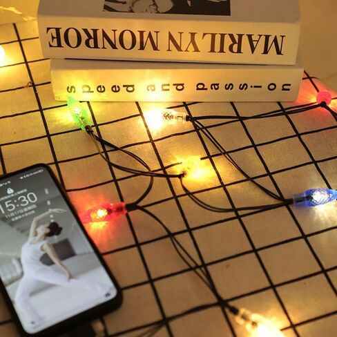 شاحن USB ومصباح من Louliou، كابل شحن أضواء عيد الميلاد LED، متين ومحمول متوافق مع 7 7plus 8 8plus 11 11Pro Max، 12 12pro Max، 13 13pro Max، 14 14pro Max إلخ قطعتان in Kuwait
