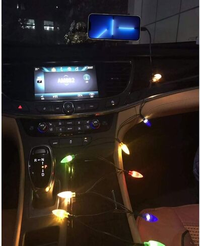شاحن USB ومصباح من Louliou، كابل شحن أضواء عيد الميلاد LED، متين ومحمول متوافق مع 7 7plus 8 8plus 11 11Pro Max، 12 12pro Max، 13 13pro Max، 14 14pro Max إلخ قطعتان in Kuwait