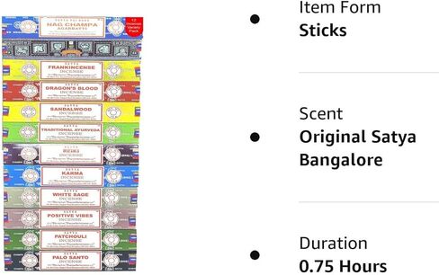 مجموعة متنوعة من أعواد البخور ناج تشامبا - عبوة (12 بخور، 140+ عود) in Kuwait