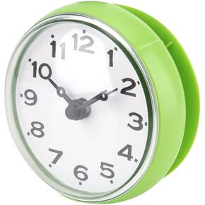 Mini Waterproof Clock Electronic, Sucker Wall Clock Portable Bathroom Shower Clock Water.(Blue) in Saudi Arabia