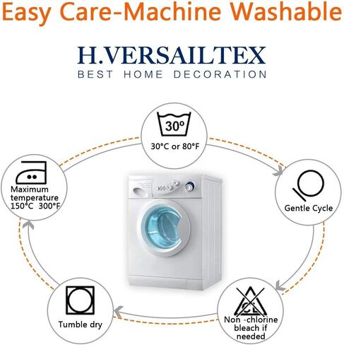 H.VERSAILTEX طقم أغطية أريكة فردية قابلة للتمدد للغاية من قماش الجاكار السميك (3 قطع من أغطية وسائد الأريكة، رمادي) in Kuwait