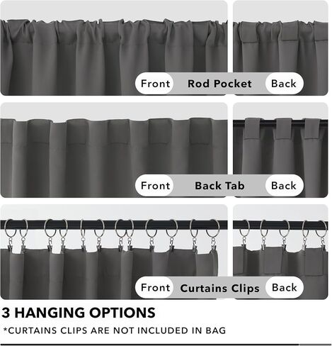 Deconovo Blackout Curtains Back Tab and Rod Pocket Curtains Insulated Thermal Room Darkening Drapes for Bedroom 52Wx84L Inch Teal 2 Panels in Kuwait