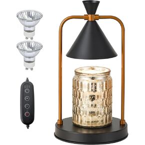 Candle Warmer Lamp with Timer, Dimmable Candle Light Electric Candle Warmer Compatible with Various Candles, Candle Holders for Home Decor, Gifts for Mothers Day/Birthday/House Warming