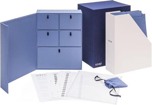 Savor | Deluxe Personalized Wedding Keepsake Box | Custom  Fabric Bound Acid-Free Keepsake and Memory Organizer with Labels for Wedding Day, Bridal Shower, Anniversary and Engagement Gifting in Kuwait