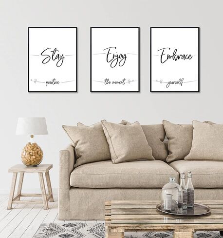 إطار ملصق ELSKER&HOME مقاس 18 × 24 مكون من 3 قطع، إطار صورة أسود للتركيب على الحائط أفقيًا أو رأسيًا، متين ومقاوم للخدش in Kuwait