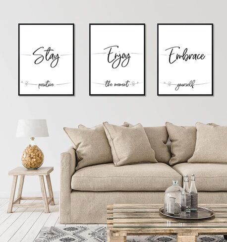 إطار ملصق ELSKER&HOME مقاس 18 × 24 مكون من 3 قطع، إطار صورة أسود للتركيب على الحائط أفقيًا أو رأسيًا، متين ومقاوم للخدش in Kuwait
