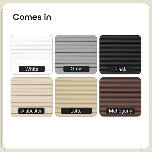 Cordless Room Darkening Mini Blind - 23 Inch Width, 64 Inch Length, 1" Slat Size - Alabaster - Cordless GII Deluxe Sundown Horizontal Windows Blinds for Interior by Achim Home Decor in Kuwait