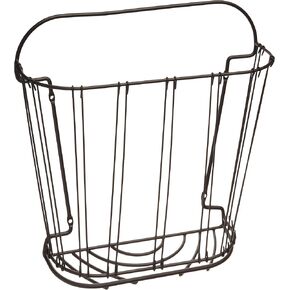 Spectrum Seville Magazine Rack (Black) - Standing Wire Storage for Desk, Office, Side Table, Bathroom, Files, Workspace, Books, Paper, & More in Kuwait