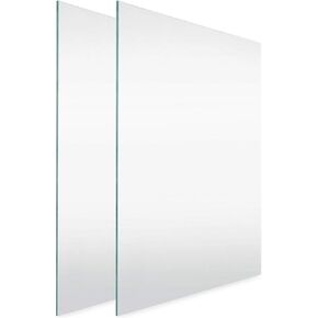 Icona Bay 4x6 Picture Frame Heat-Strengthened Glass Replacement (4 x 6, 2 Pack) 4 by 6 Photo Frame Replacement Glass, 4x6 Inches Real Glass Cover