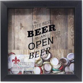 Lawrence Frames 10x10 Black Beer Cap Holder Shadow Box in Saudi Arabia