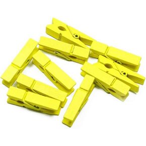 100pcs/Set Mini Colored Wooden Clips for Photo Clips Clothespin Paper Peg Pin Craft Decoration Clips Pegs Wedding Decoration (Black)