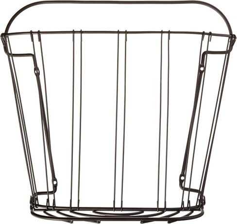 Spectrum Seville Magazine Rack (Black) - Standing Wire Storage for Desk, Office, Side Table, Bathroom, Files, Workspace, Books, Paper, & More in Kuwait