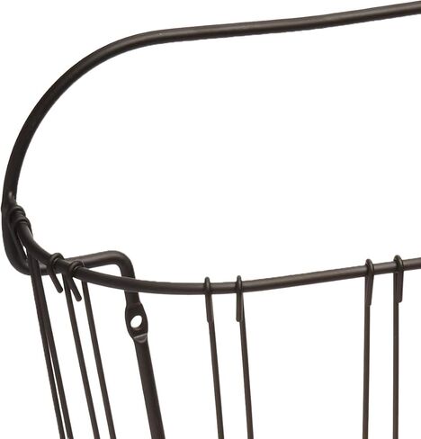 Spectrum Seville Magazine Rack (Black) - Standing Wire Storage for Desk, Office, Side Table, Bathroom, Files, Workspace, Books, Paper, & More in Kuwait