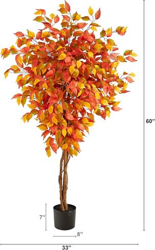 5ft. Autumn Ficus Artificial Fall Tree in Kuwait