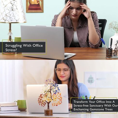 7 شجرة شاكرا الحياة - شجرة كريستال - شجرة كريستال للطاقة الإيجابية - أحجار كريمة وبلورات - شجرة فنغ شوي - أحجار شجرة كريمة - هدايا كريستال - ديكور التأمل - ديكور الشاكرا - الهدايا الروحية in Kuwait