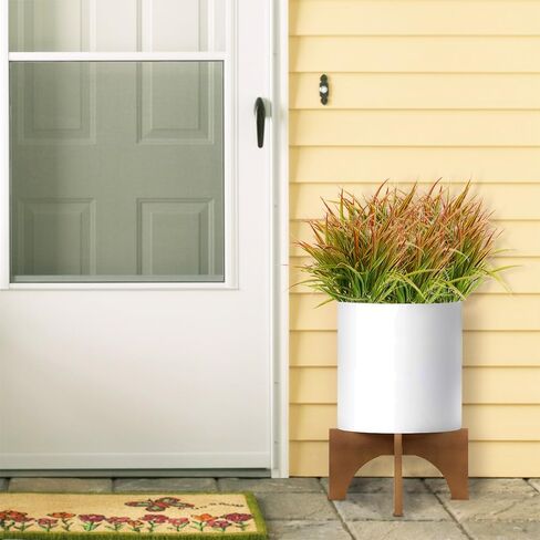 DVGUN 8 Bundles Artificial Grass Plants Fake Bushes Artificial Shrubs Wheat Grass Greenery for Autumn House Plastic Outdoor UV Resistant Faux Grass in Kuwait