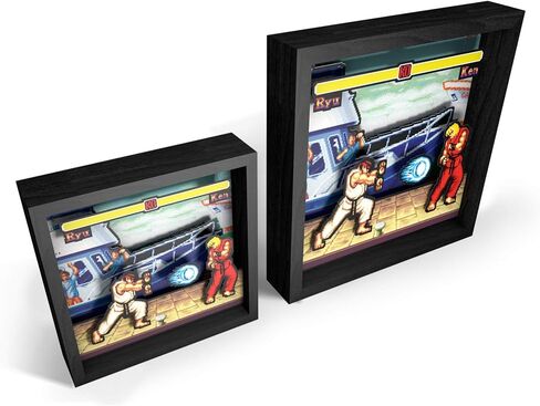 Level Up Labs Capcom Street Fighter - Boat Scene 9x9 Shadow Box Art (Big in Saudi Arabia
