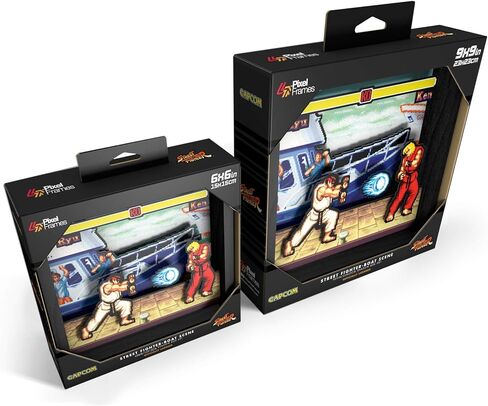 Level Up Labs Capcom Street Fighter - Boat Scene 9x9 Shadow Box Art (Big in Saudi Arabia