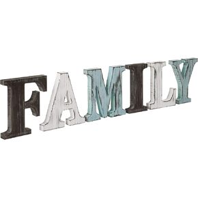 MyGift Decorative Multicolor Distressed Wood D-R-E-A-M Block Cutout Freestanding Letters, Rustic Wooden Dream Sign Tabletop Art Decor for Home or Office in Kuwait