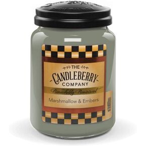 Candleberry Candles | Strong Fragrances for Home | Hand Poured in The USA | Highly Scented & Long Lasting | Large Jar 26 oz (Hot Maple Toddy)