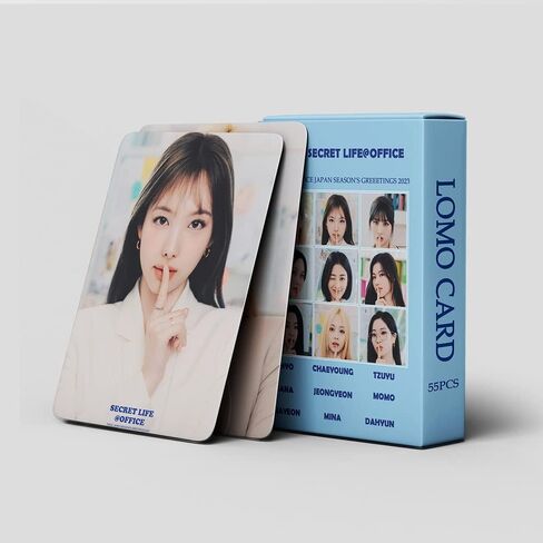 FOURBOM 55pcs Twice Photocard TWICE 2023 SEASON'SGREETING LOMO بطاقات مرتين بطاقات الألبوم KPOP Twice Album Cards TWICE 2023 SEASON'SGREETING صور بطاقات مجموعة بطاقات الصور مرتين in Kuwait