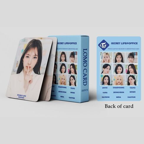 FOURBOM 55pcs Twice Photocard TWICE 2023 SEASON'SGREETING LOMO بطاقات مرتين بطاقات الألبوم KPOP Twice Album Cards TWICE 2023 SEASON'SGREETING صور بطاقات مجموعة بطاقات الصور مرتين in Kuwait